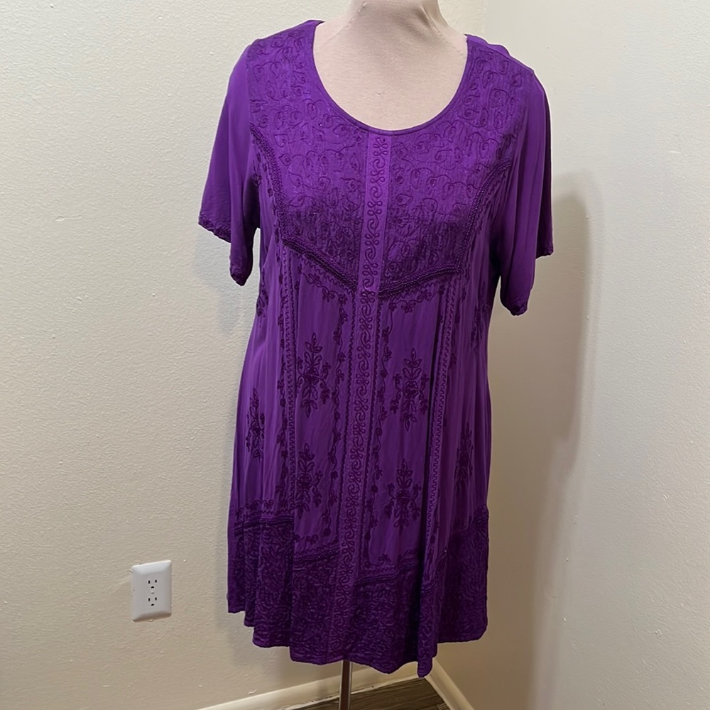 Purple Holy Clothing Short Sundress Rayon XL / 1X